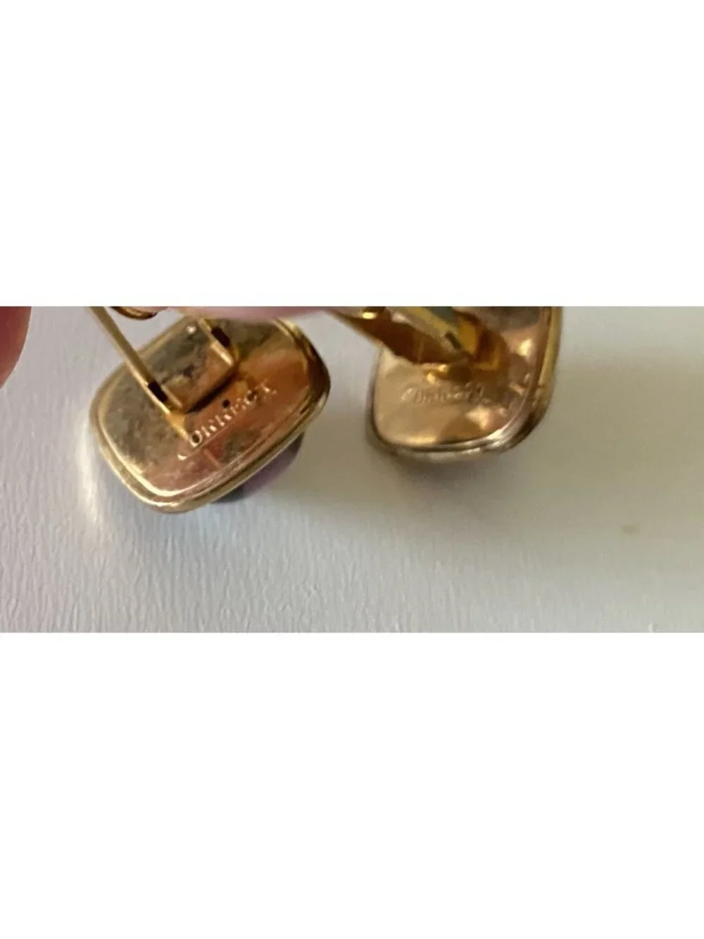 Vintage Correct Quality Mid Century Moonglow Cufflinks